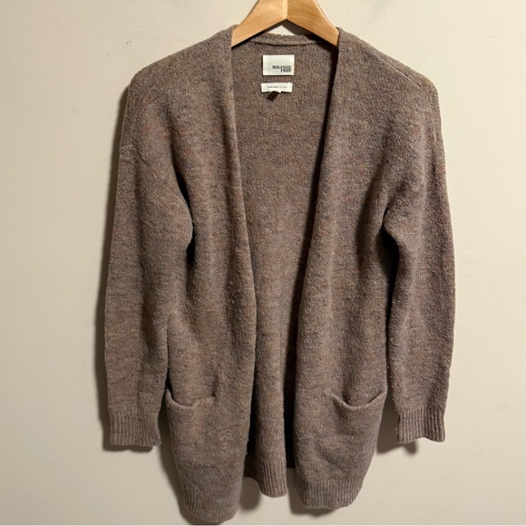 Aritzia Wilfred Italian Yarn Wool Linen Blend Open Cardigan- Size XS - Picture 1 of 6